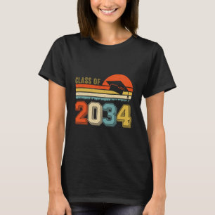 T-shirt Classe De 2034 Augmenter Avec Moi Pré-K Graduate V