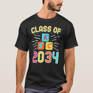 T-shirt Classe De 2034 Grow With Me Back To School