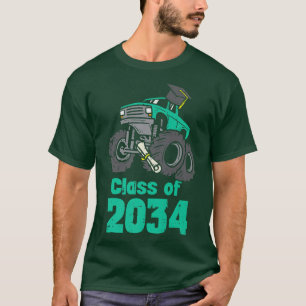 T-shirt Classe De 2034 Monster Truck Kindergarten Croissan