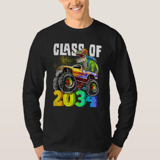 T-shirt Classe De 2034 Rex Dinosaur Monster Truck Kinderga