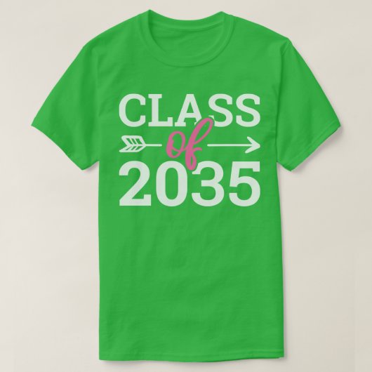 T-shirt Classe De 2035 Augmenter Avec Moi Graduation III (Design devant)