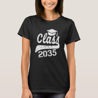 T-shirt Classe De 2035 Croissance Avec Moi Premier Jour De