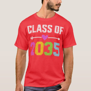 T-shirt Classe de 2035 Diplôme préscolaire de premier cycl