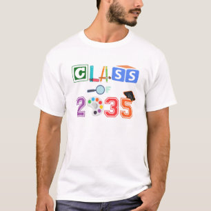 T-shirt CLASSE De 2035 Graduate Kids Prek Premier Jour Pre
