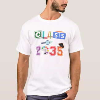 T-shirt CLASSE De 2035 Graduate Kids Prek Premier Jour Pre