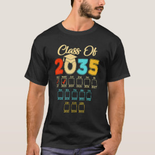 T-shirt Classe De 2035 Grow With Me Back To School