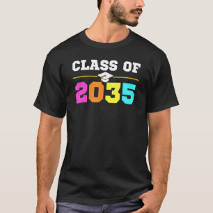 T-shirt Classe De 2035 Grow With Me Back To School Colors