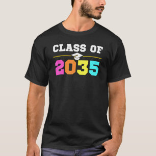 T-shirt Classe De 2035 Grow With Me Back To School Colors