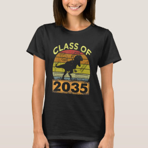 T-shirt Classe De 2035 Grow With Me Dinosaur Premier Jour