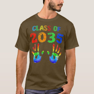T-shirt Classe De 2035 Maternelle Pré K Croissance Avec Mo