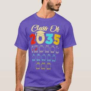 T-shirt Classe De 2035 Maternelle PréK Graduation Grow Wi