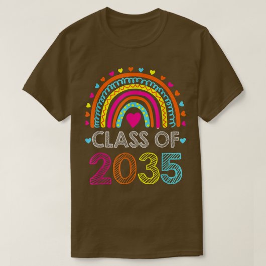 T-shirt Classe De 2035 Pré K Diplôme Préscolaire (Design devant)