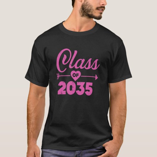 T-shirt Classe De 2035 Pré-K Graduate Kindergarten Graduat (Devant)