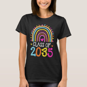 T-shirt Classe De 2035 Rainbow Pre K Kindergarten Graduati