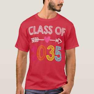 T-shirt Classe De 2035 Shirt Pré-K Graduate Préscolaire Gr