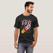 T-shirt Classe De 2035 Space Rocket Cat 1 (Devant entier)