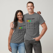 T-shirt Classe De 2036 Augmenter Avec Moi Check-Mark Space (Unisexe)