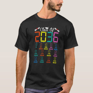 T-shirt Classe De 2036 Augmenter Avec Moi Liste De Vérific