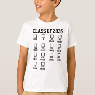 T-shirt Classe de 2036 Croyez avec moi liste de contrôle G