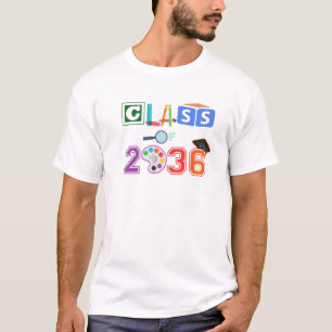 T-shirt CLASSE De 2036 Enfants PRE-K Pépinière Premier Jou