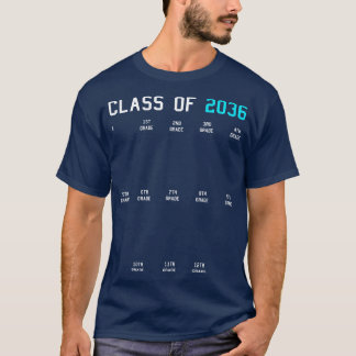 T-shirt Classe de 2036 Grandir avec moi Diplôme Premier Jo