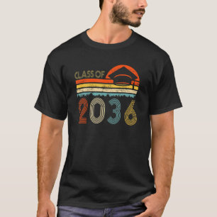 T-shirt Classe De 2036 Grow With Me Pre K Graduate Vintage
