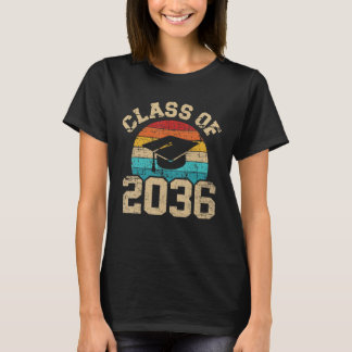 T-shirt Classe De 2036 Pré K Grow With Me Graduation Kids 