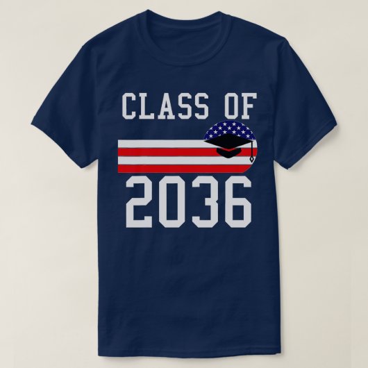 T-shirt Classe de 2036 Retour à la classe de 2036 1 (Design devant)