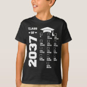 T-shirt Classe De 2037 Augmenter Avec Moi Premier Jour De  (Devant)