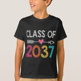 T-shirt Classe De 2037 Pré-K Diplômé De L'École Préscolair