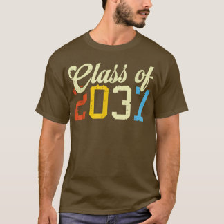 T-shirt Classe De 2037 Retro PréK Maternelle Préscolaire S