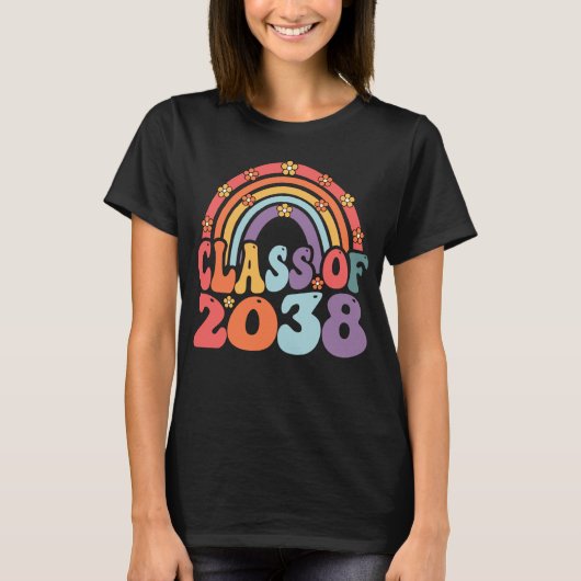 T-shirt Classe De 2038 Augmenter Avec Moi Premier Jour De  (Devant)