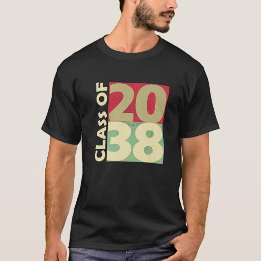 T-shirt Classe De 2038 Premier Jour D'École Croissance Ave (Devant)