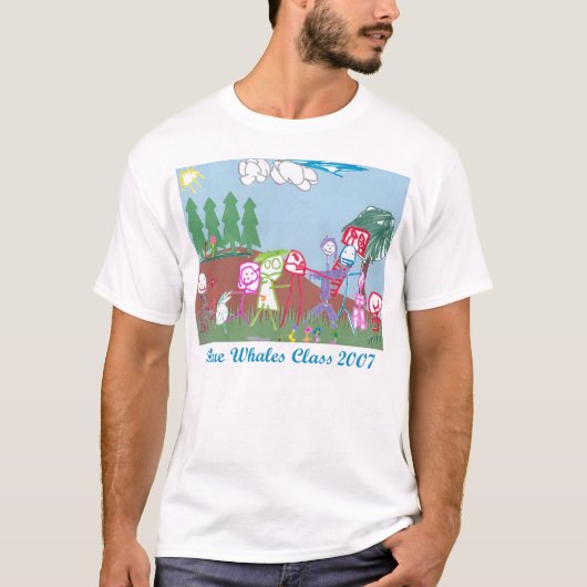 T-shirt Classe de baleines bleues de 2007 (Devant)