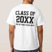 T-shirt Classe de base d'obtention du diplôme de 20XX (Dos)