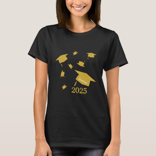 T-shirt Classe de casquette de grade 2025 (Devant)