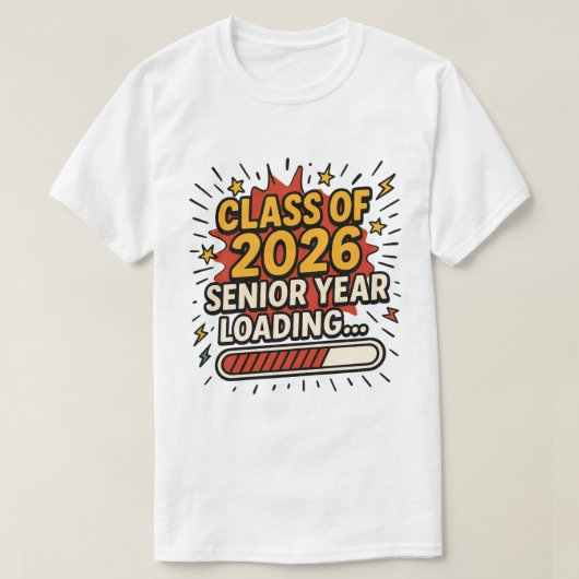 T-shirt Classe de chargement de l'année supérieure 2026 (Design devant)