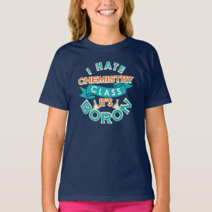 T-shirt Classe de chimie - Bac de science de Boron