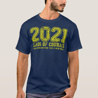 T-shirt Classe de courage 2021 en Jaune