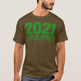 T-shirt Classe de courage 2021 en vert