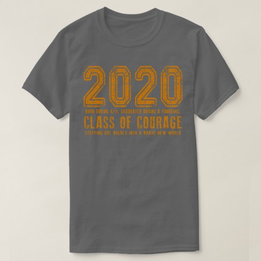 T-shirt Classe de Courage Orange 2020 (Design devant)