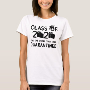 T-shirt classe de fin d'études en quarantaine