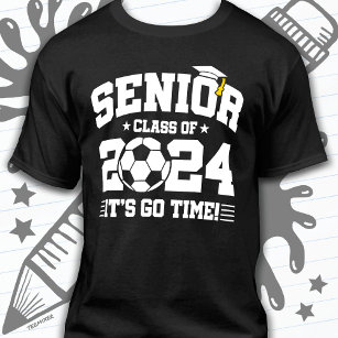 T-shirt Classe de football 2024 Graduation Senior 2024