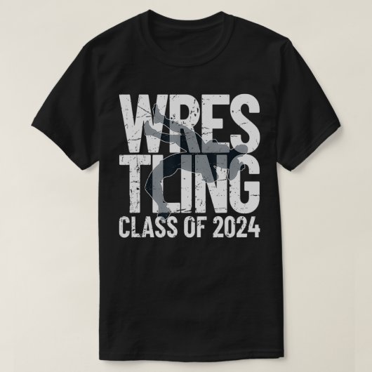 T-shirt Classe de lutte de 2024 Wrestler Silhouette (Design devant)