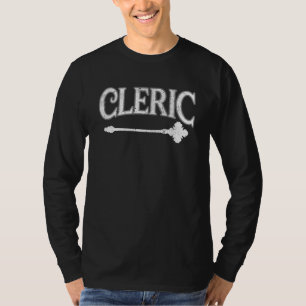 T-shirt Classe de personnage de jeu de rôle Clerc MMO Vidé
