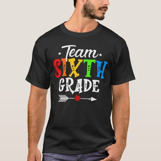 T-shirt classe de sixième équipe (Devant)