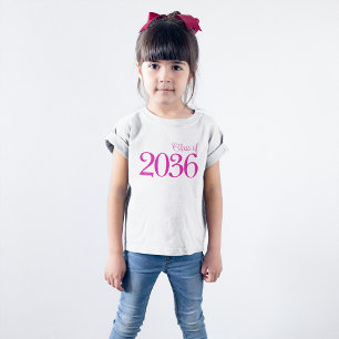 T-shirt Classe d'école rose minimaliste