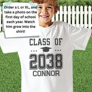 T-shirt Classe d'empreintes personnelles de 2038 Premier j