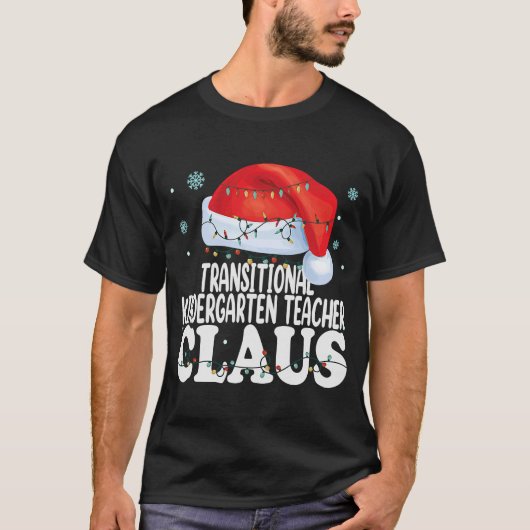T-shirt Classe d'enseignant de maternelle transitoire Noël (Devant)