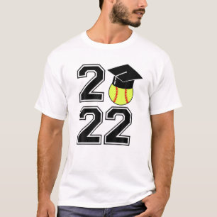 T-SHIRT CLASSE DU DIPLÔME DE SOFTBALL DU COLLÈGE DU LYCÉE